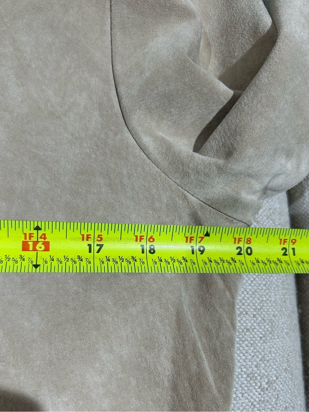 Together Y2K Beige Suede Leather Zip-Front Jacket Women’s Size 12 Boho Western - Picture 9 of 10